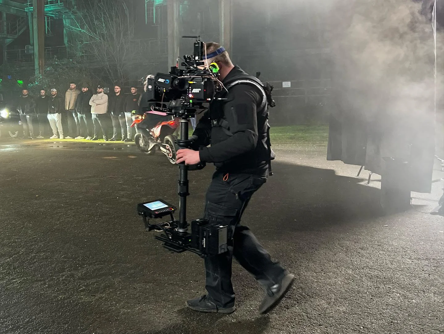 Christian Schmitz als Steadicam-Operator beim Musikvideo-Dreh